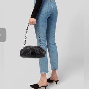 Badgley Mischka Black Chain Handle Clutch